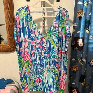Lilly Pulitzer beach cover up or too